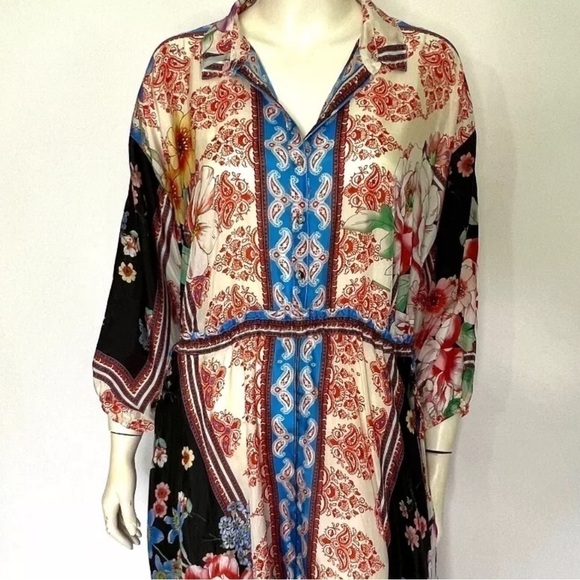 Johnny Was silk Geana Patsy dress NWT - Picture 5 of 14